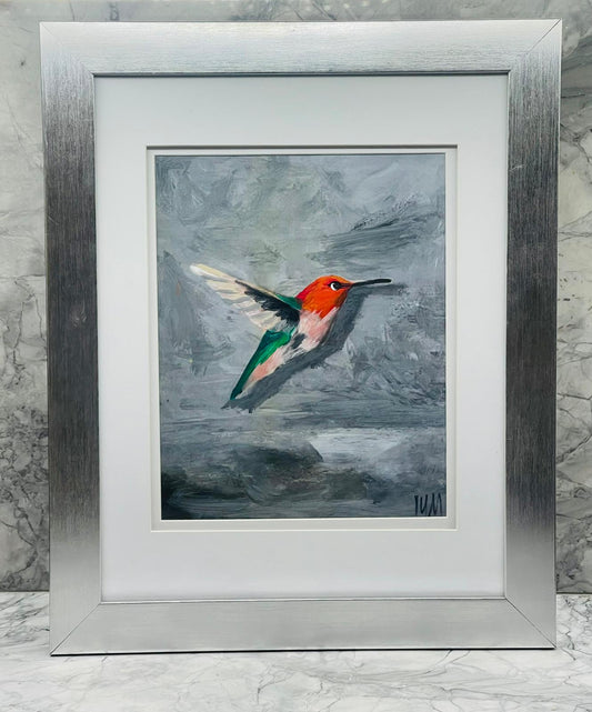 Green and Bright Pink- From the Hummingbird Collection