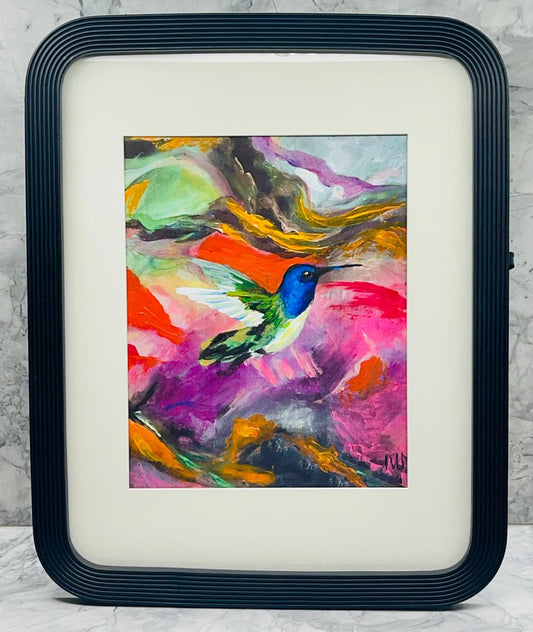 Black and Colorful- From the Hummingbird Collection
